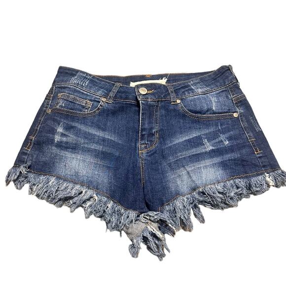 Altar'd State Cut Off Denim Jean Shorts Size 3 - Picture 1 of 5